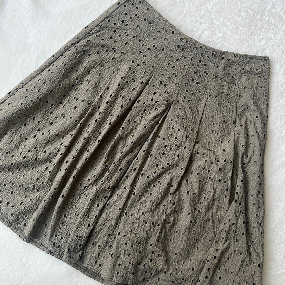 Magaschoni Collection eyelet skirt